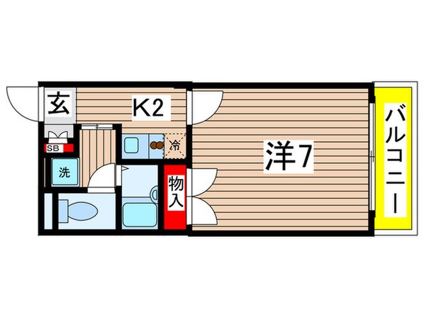 アンプルールフェールＶｅｒｔⅡの物件間取画像